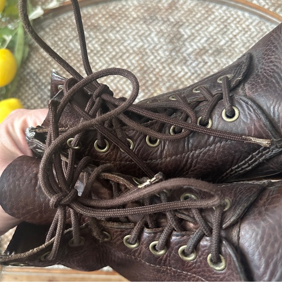 Dr. Martens Aztec Brown Lace Up Boots Sz 9 - Picture 6 of 7